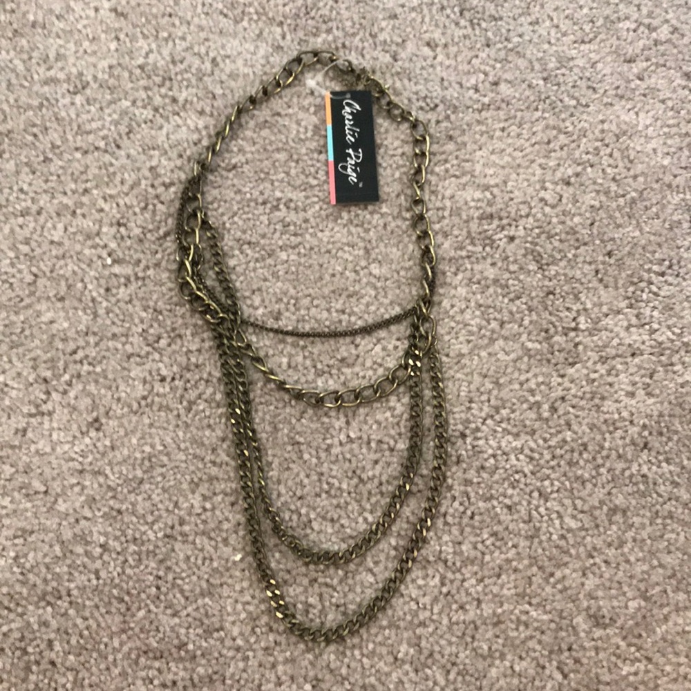 NWT Layered Gold Chain Necklace